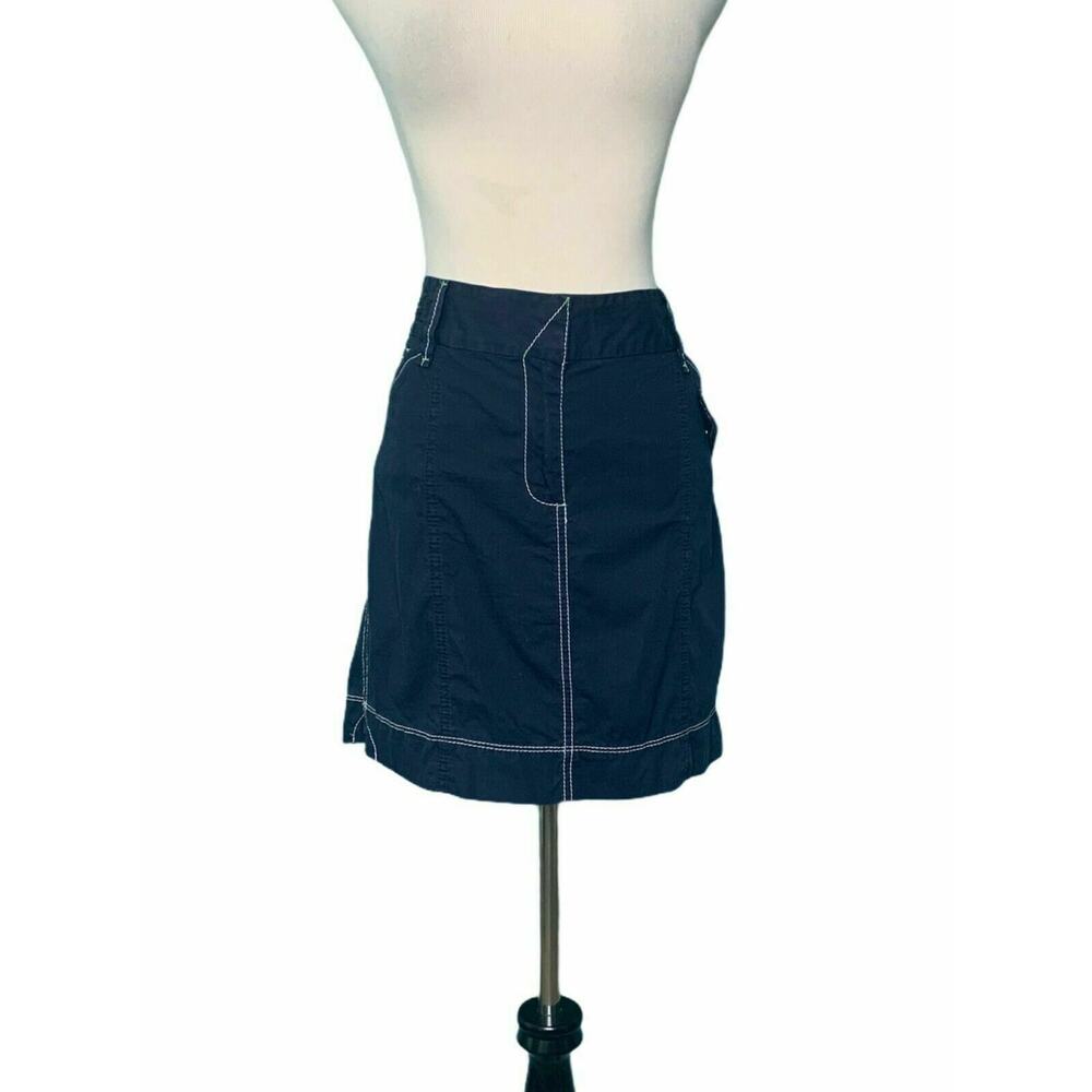 Loft Blue Minimalist Mini Skirt Size 6